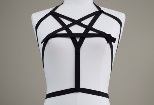 Satanic Hottie Pentagram Body Harness